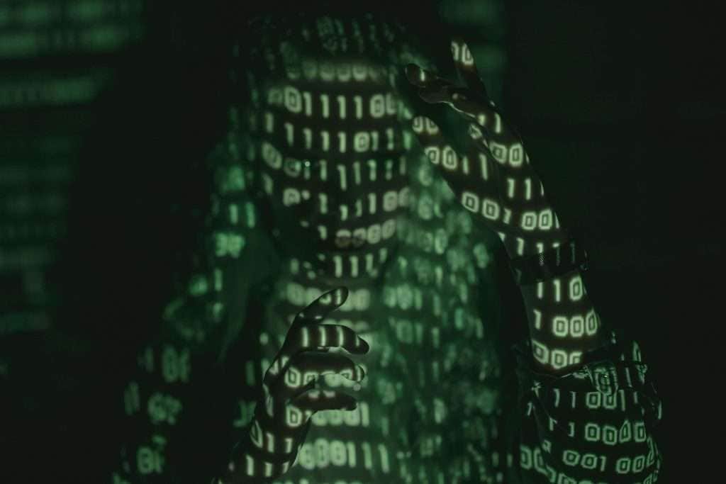 Abstract visualization of encrypted data representing enterprise AI security and governance systems